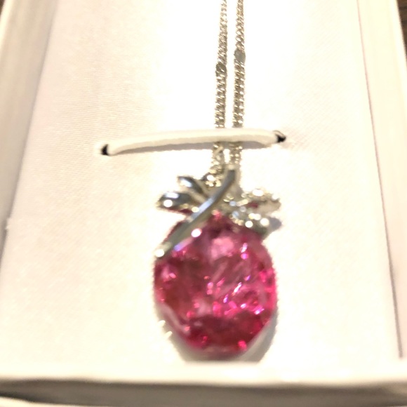 Dragonfly 925 Sterling silver w/ crystal pendant - Picture 2 of 3